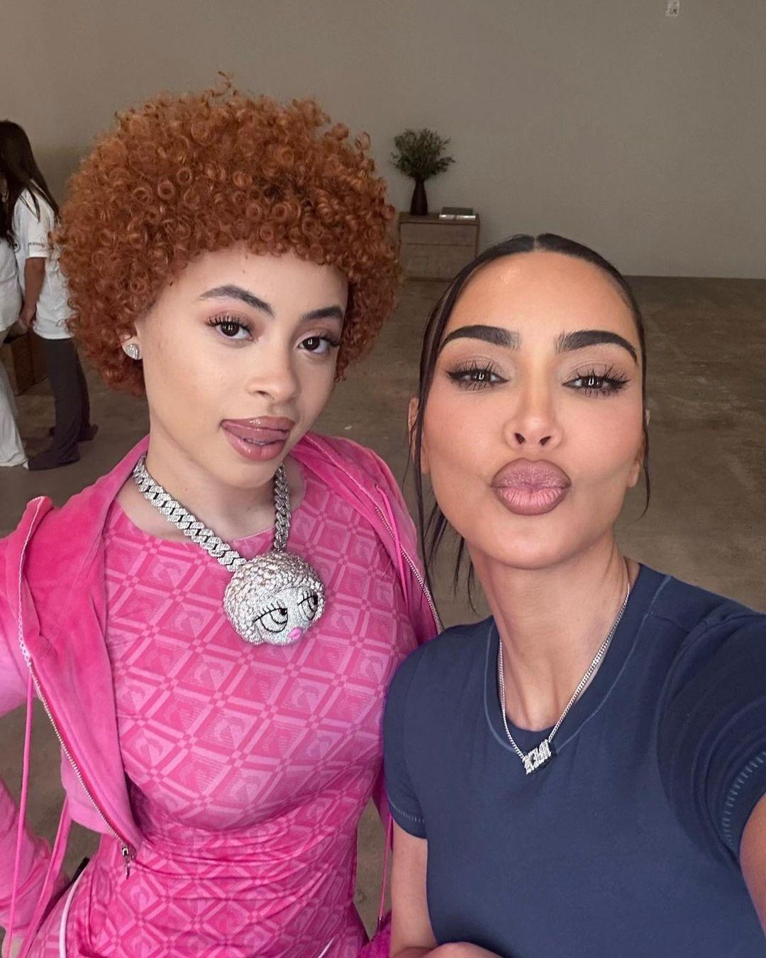 Kim Kardashian with rapper Ice Spice