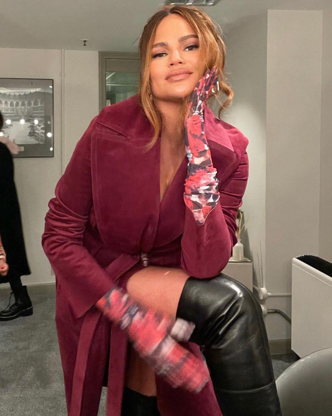 Chrissy Teigen brands herself Bor-Heaux'