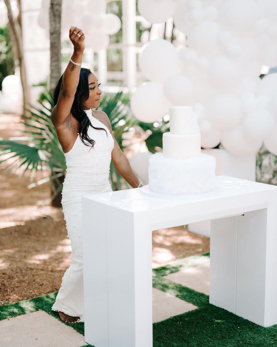 Inside Simone Biles' lavish bridal-party