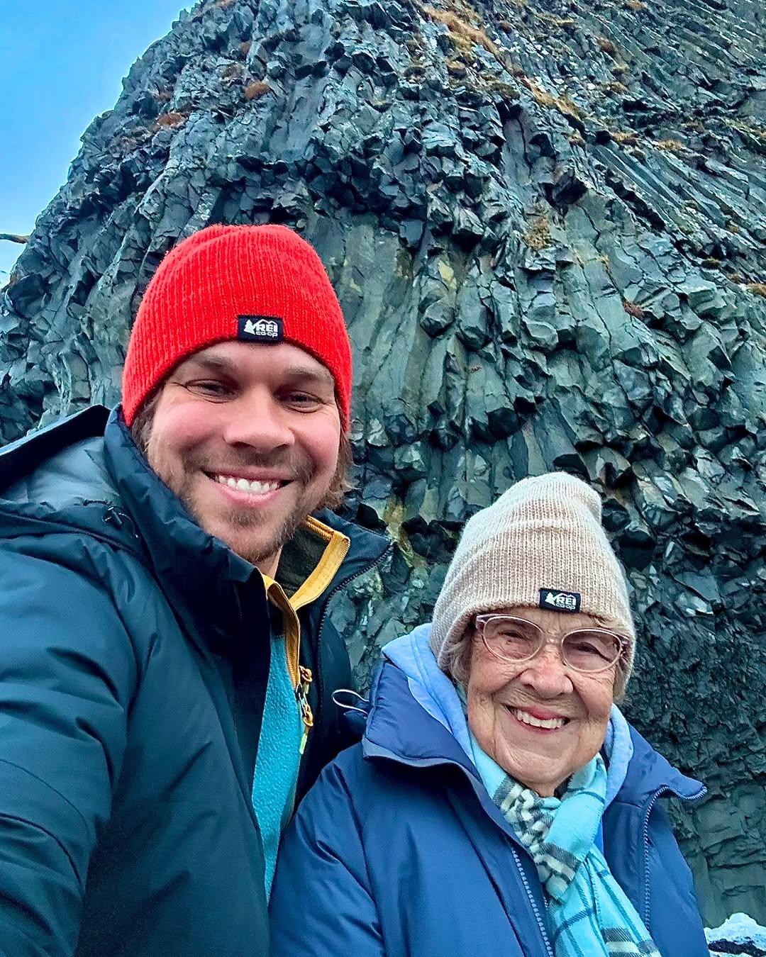 Grandma Joy and grandson selfie