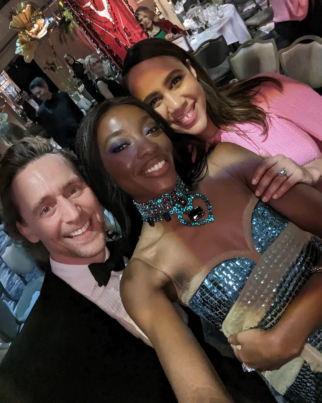 Tom Hiddleston, AJ Odudy, Zawe Ashton