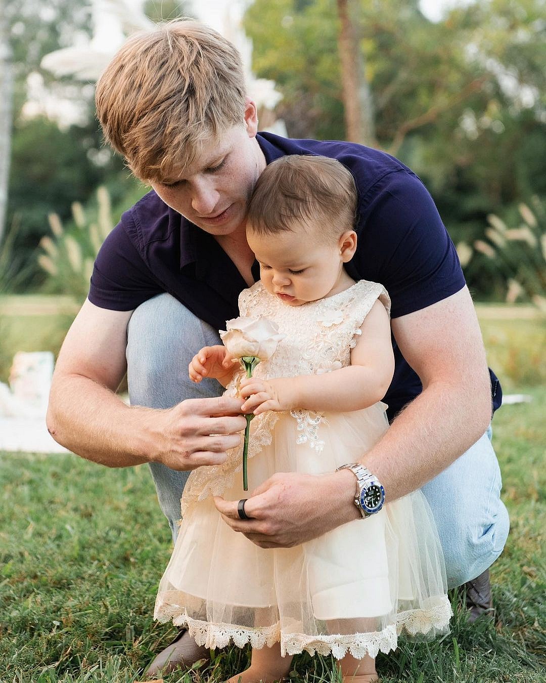 Robert Irwin with Grace