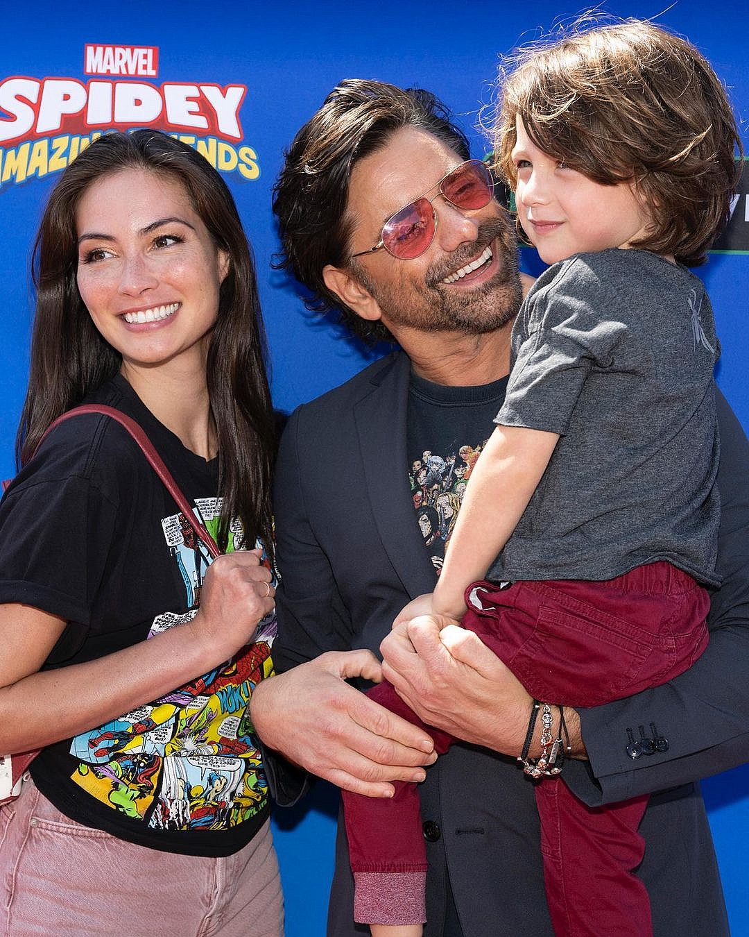 John Stamos and his wife Caitlin McHugh with their son Billy