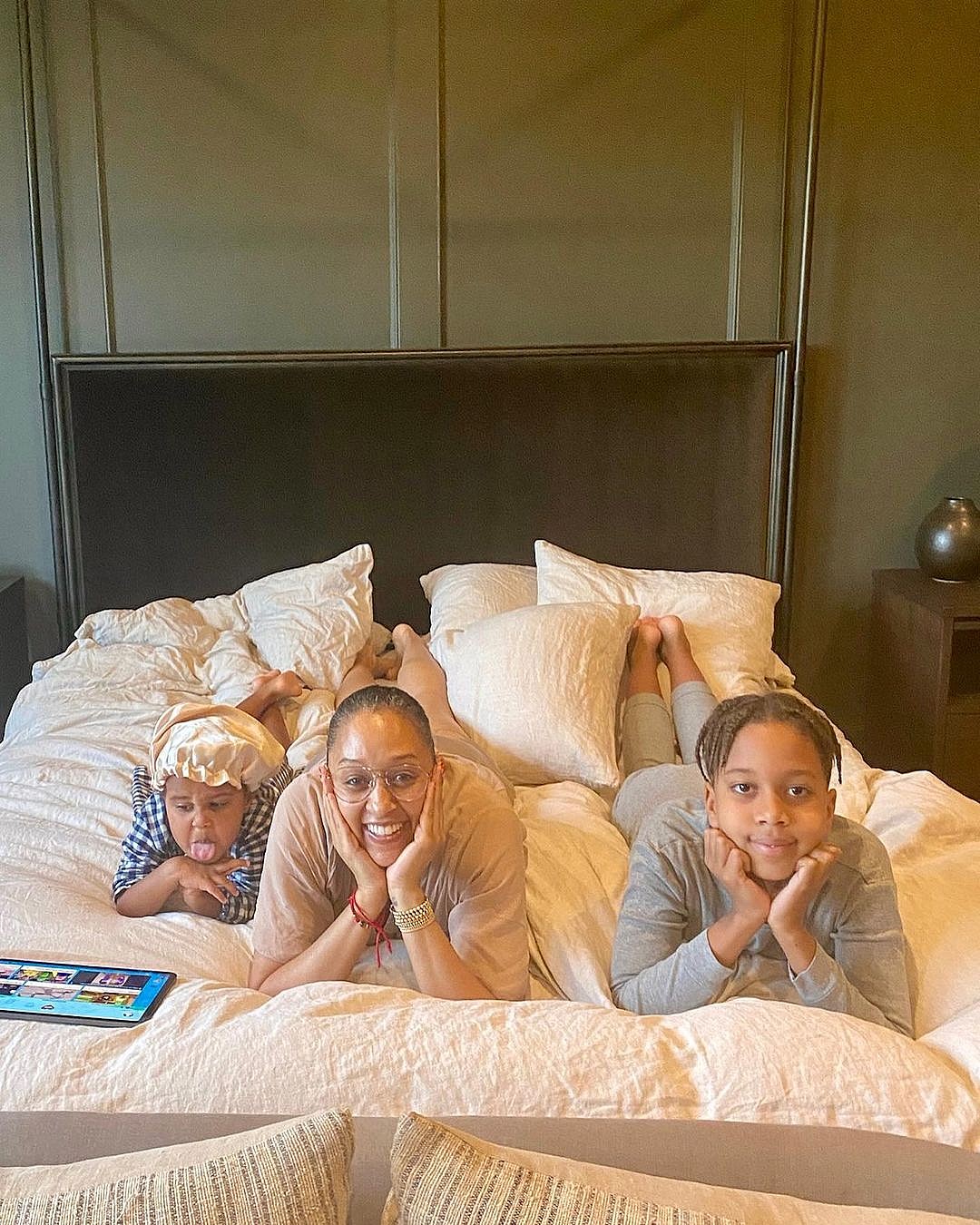 Tia Mowry and her kids