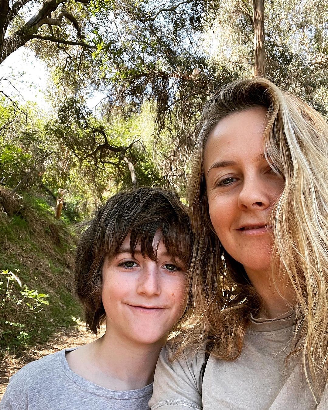 Alicia Silverstone and son Bear