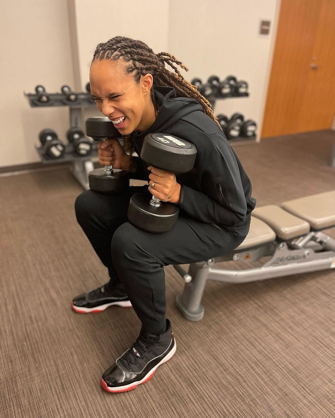 Brittney Griner working out