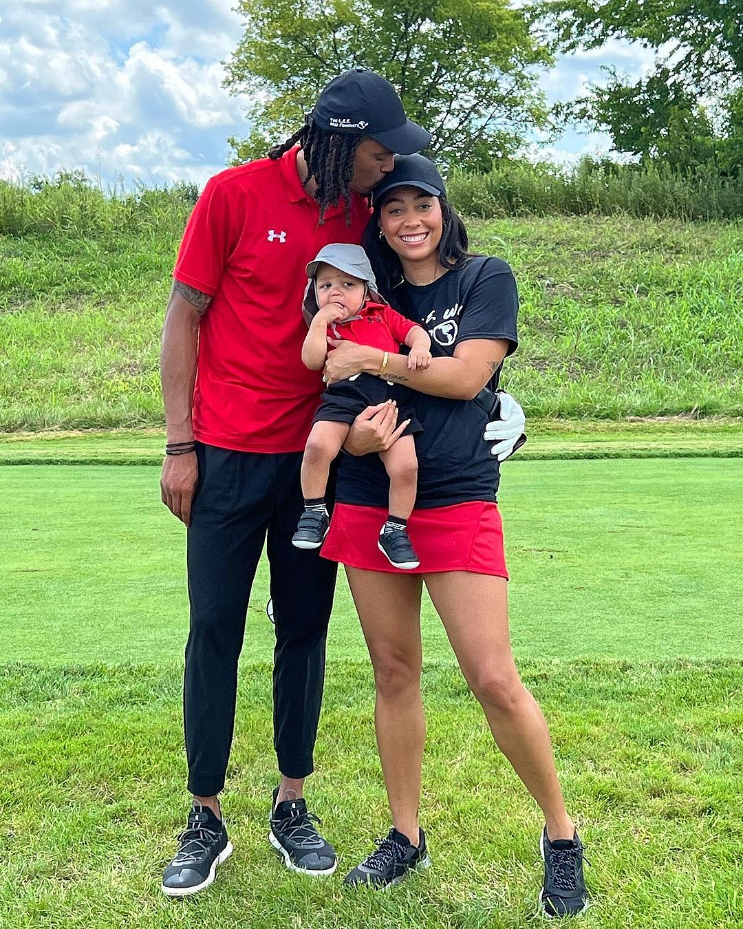 Sydel Curry-Lee, Damion Lee and son Daxon