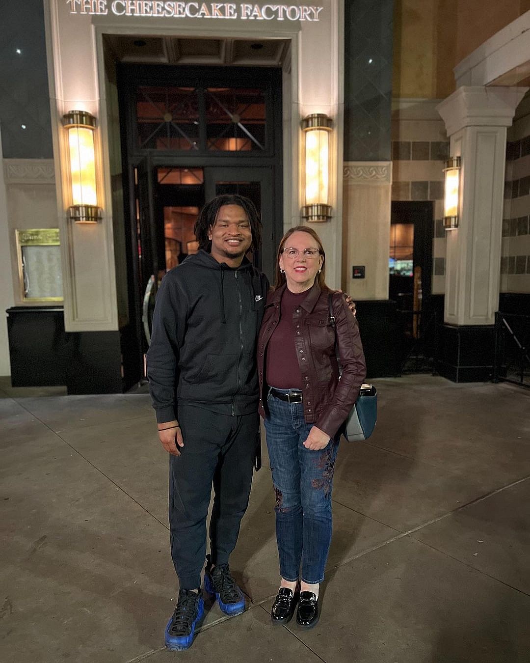 Jamal Hinton and Wanda Dench