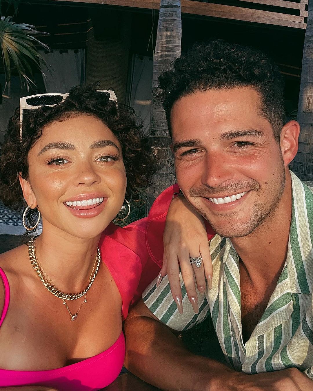 Sarah Hyland and husband Wells Adams in new vacation pics