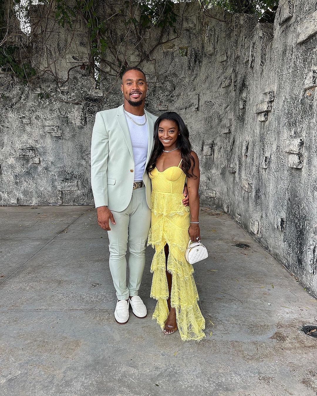 Simone Biles and husband Jonathan Owens are wedding guests