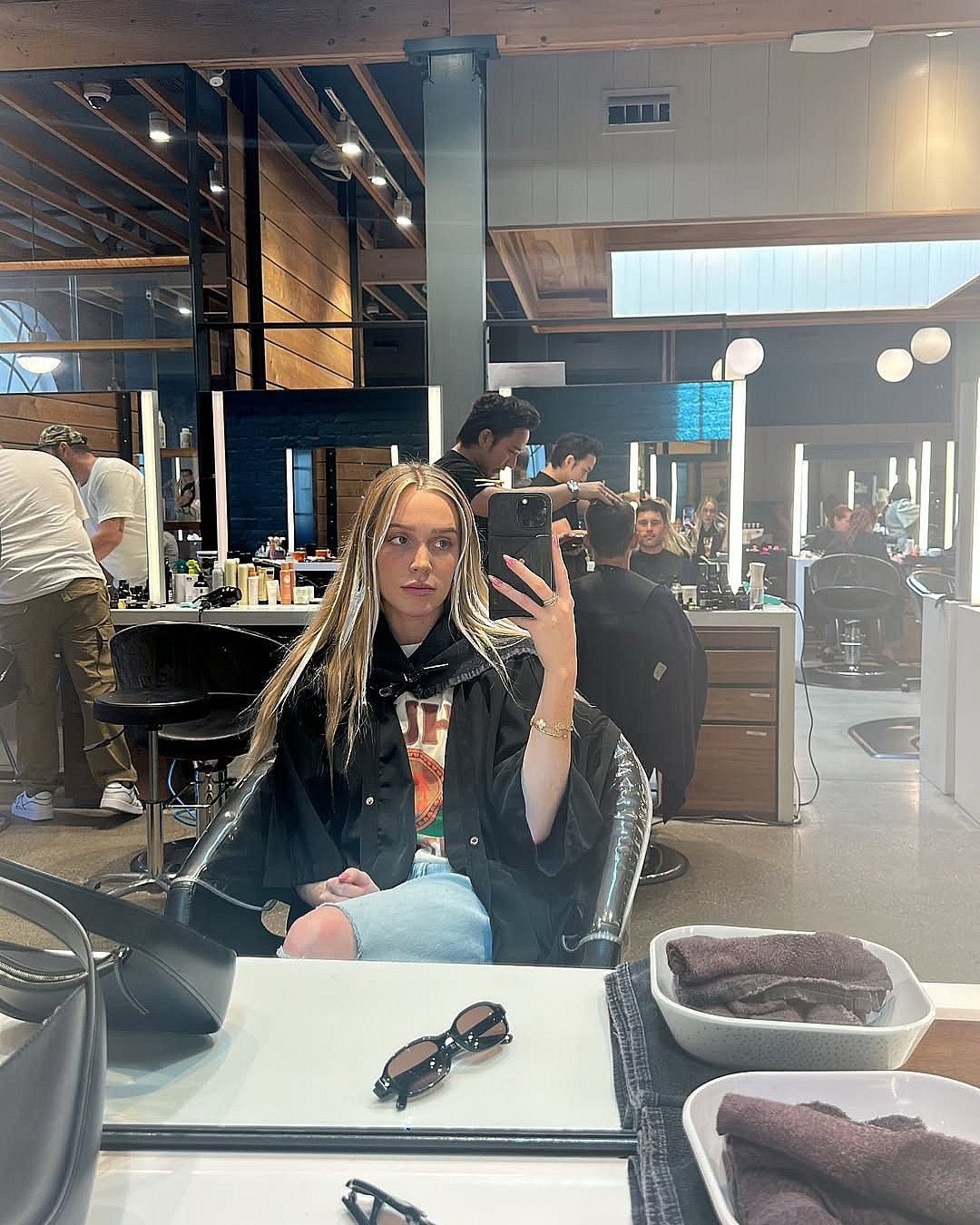 Alex Cooper mirror selfie