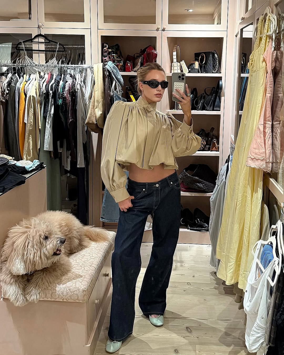 Alex Cooper mirror selfie