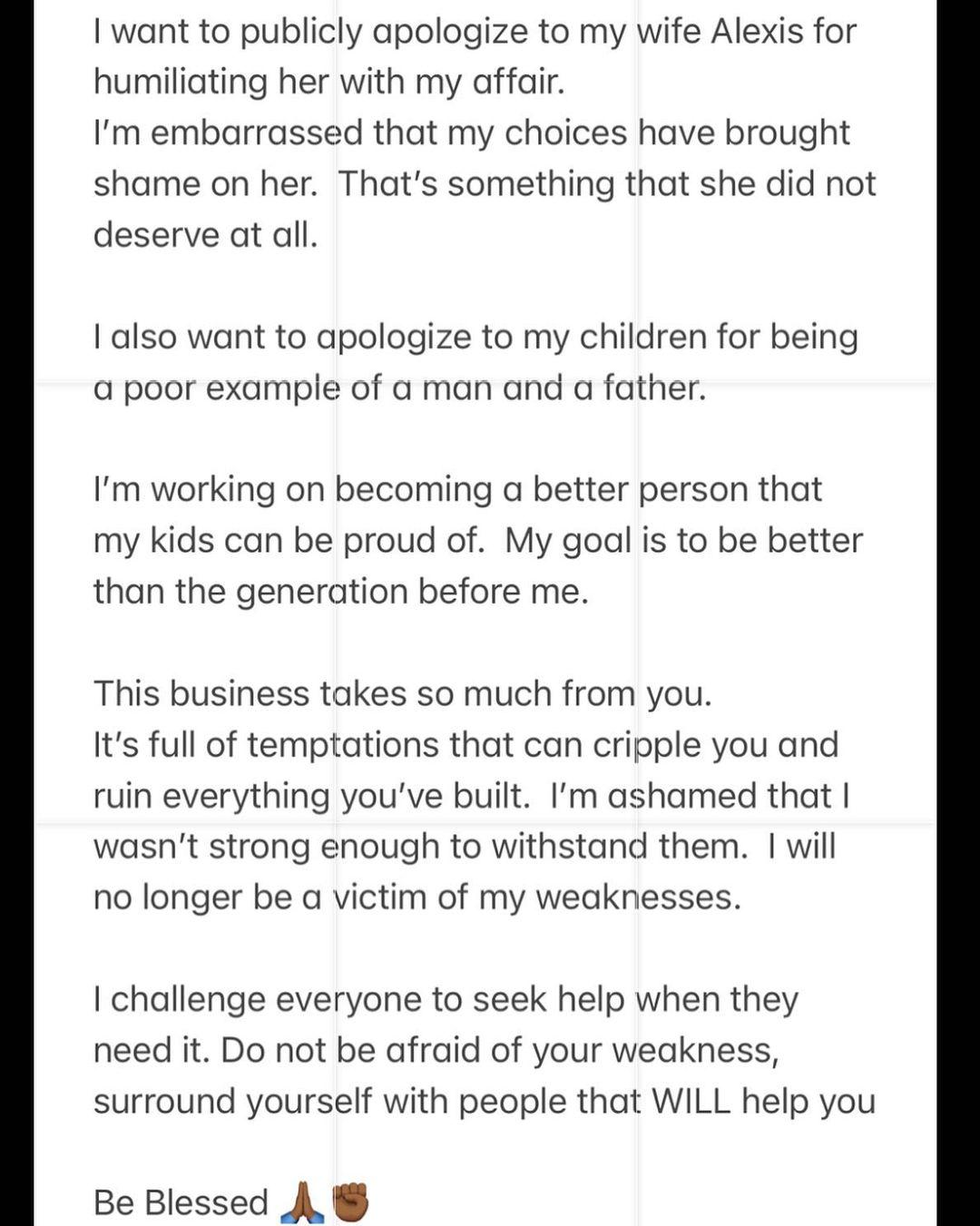 Jimmie Allen Takes Responsibility For Affair In Public Apology To Wife Alexis
