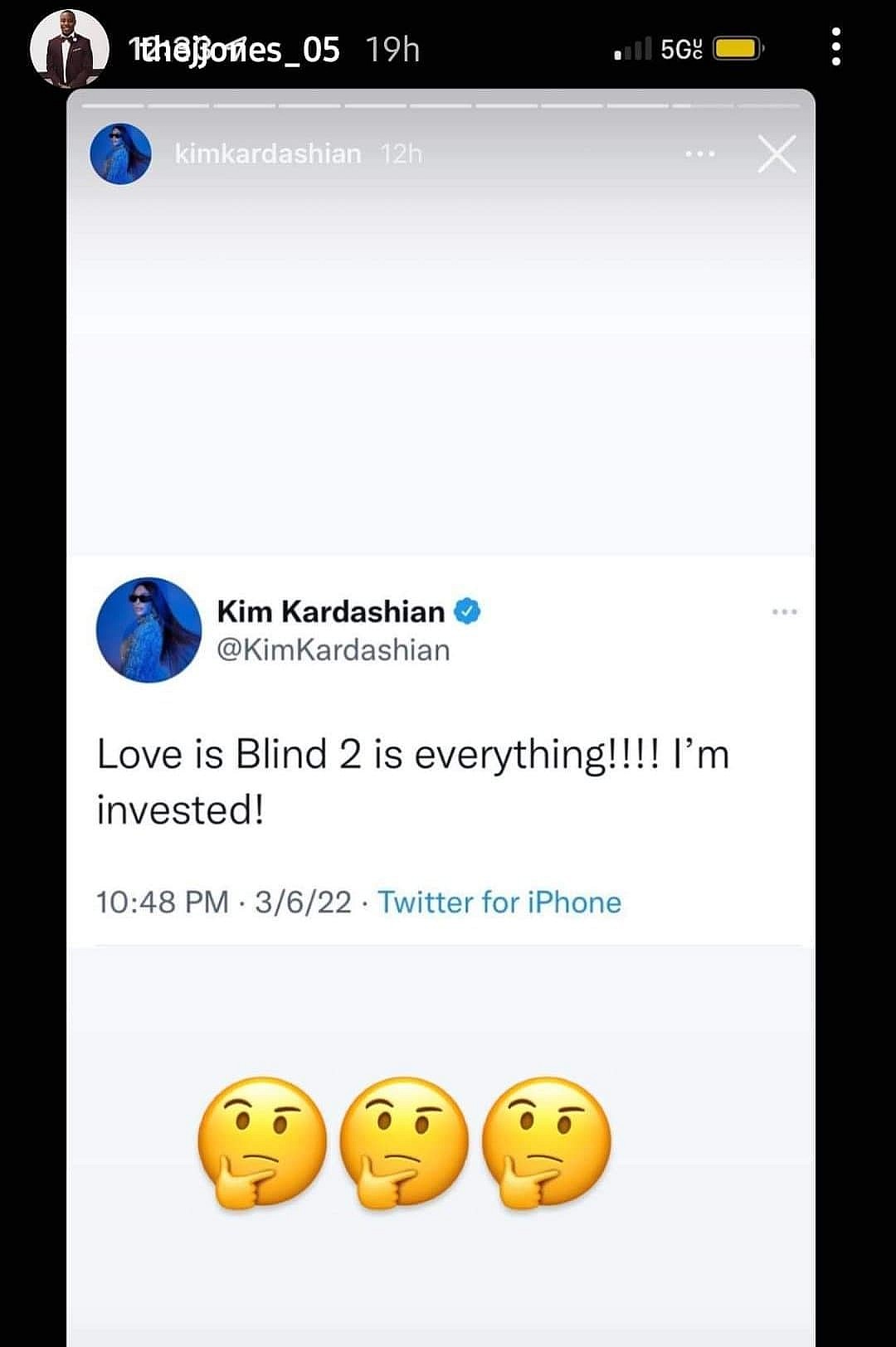 "Love Is Blind" season 2 cast reactions to Kim Kardashian's tweet