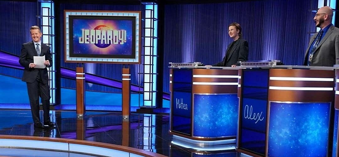 Jeopardy! stage with Ken Jennings