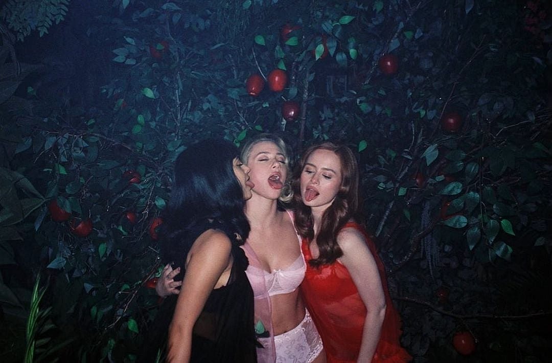 Madelaine Petsch, Lili Reinhert, and Camila Mendes