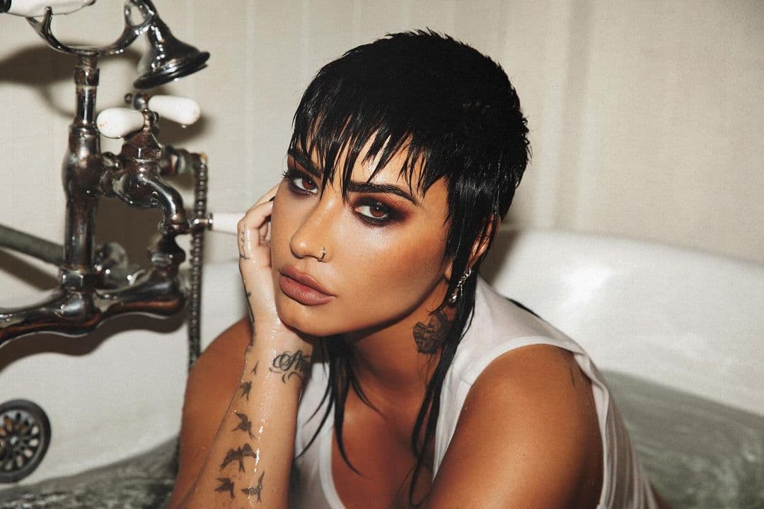 Demi Lovato posing for the camera.