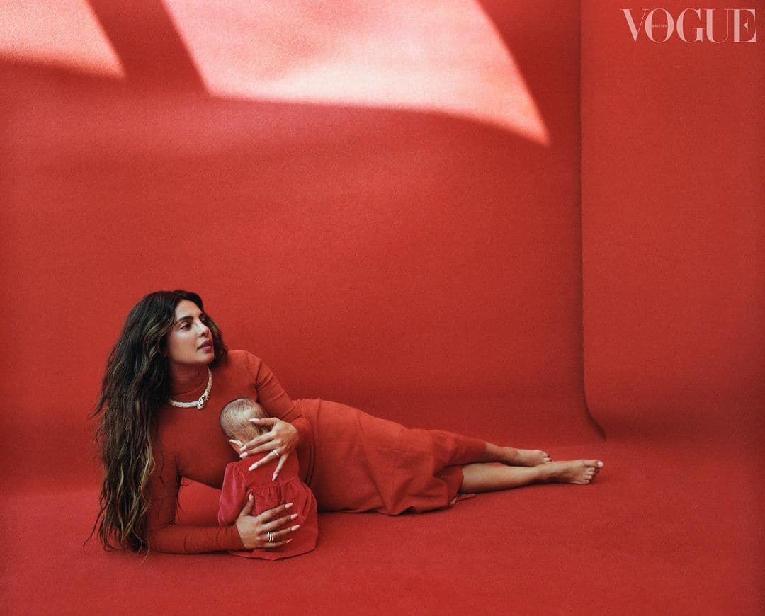 Priyanka Chopra Accused Of 'Trying To Smother' Her Daughter To Keep Her Face Out Of 'Vogue' Cover Shoot
