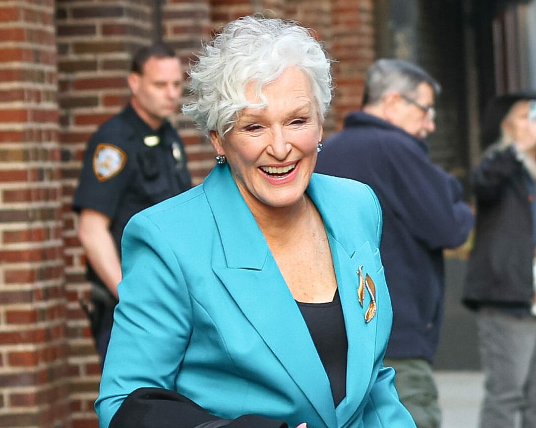 Glenn Close arriving at The Robin Williams Center