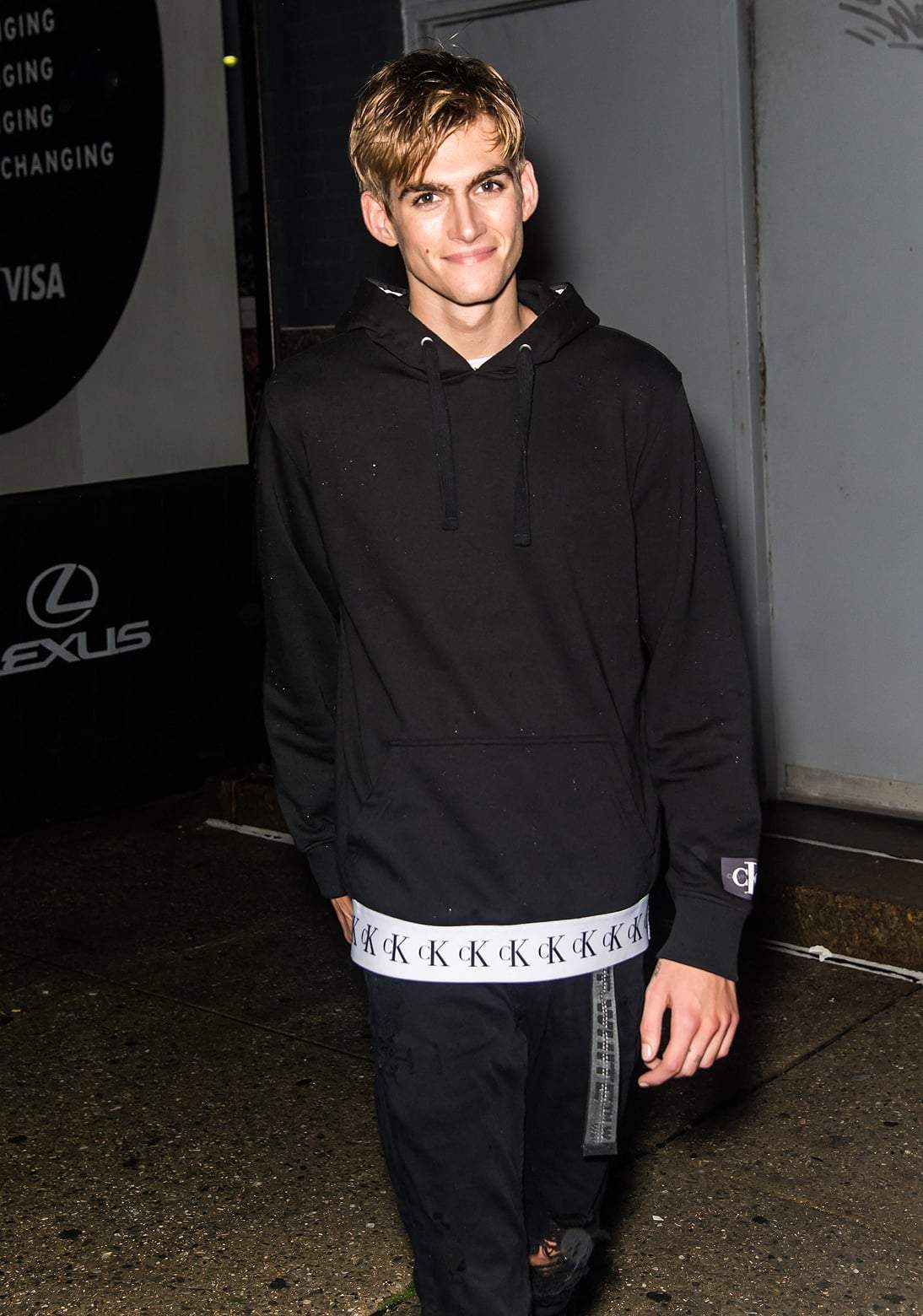 Presley Gerber seen arriving at Prabal Gurung SS19 fashion show during New York Fashion Week