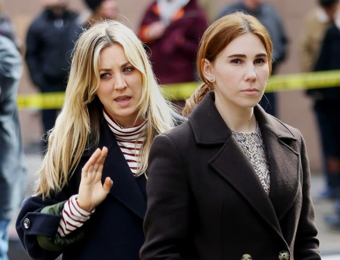 Kaley Cuoco Zosia Mamet filming HBO-Max apos s quot The Flight Attendant quot