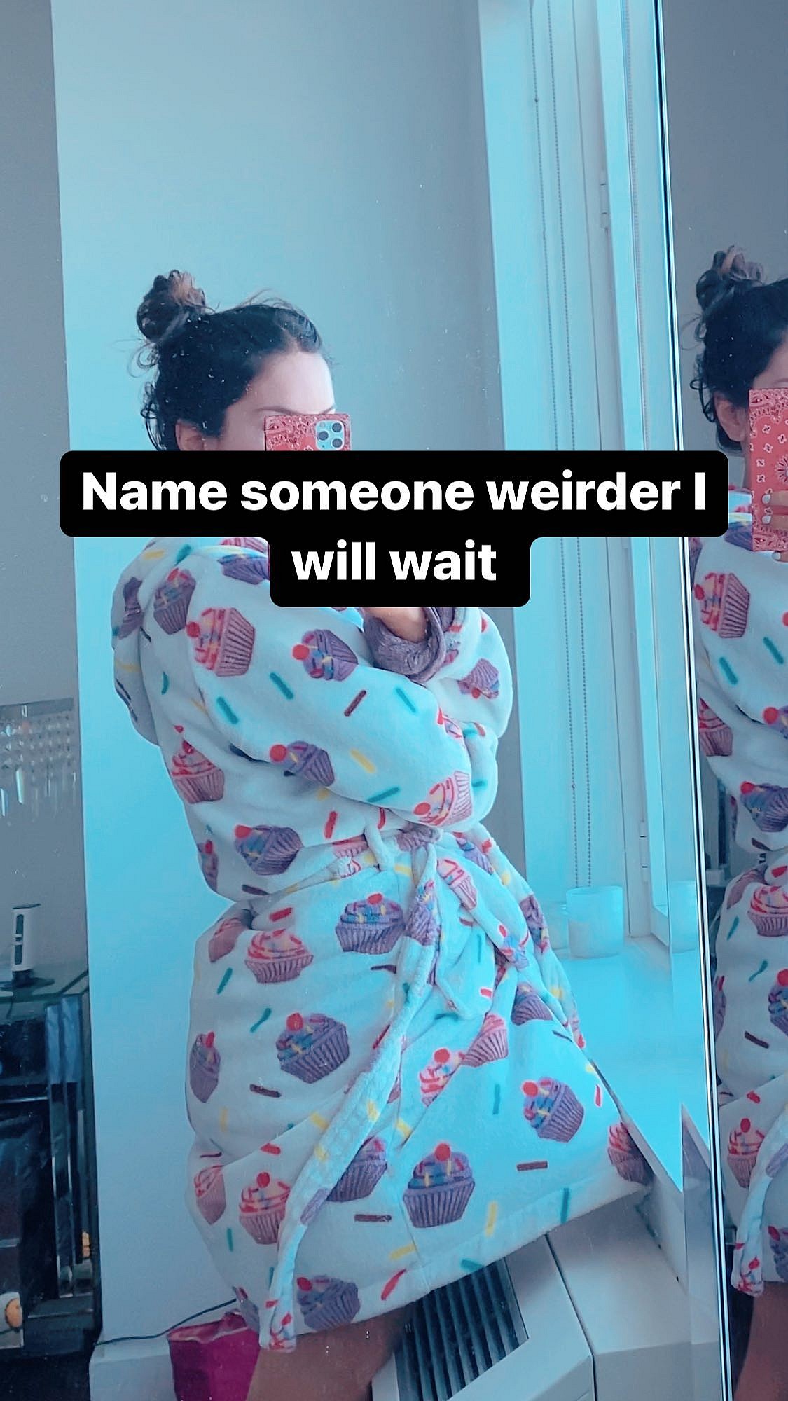 Jen Selter in a bathrobe