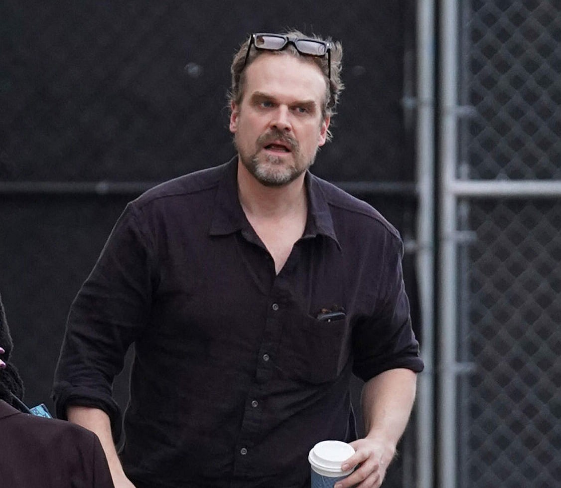David Harbour at Kimmel