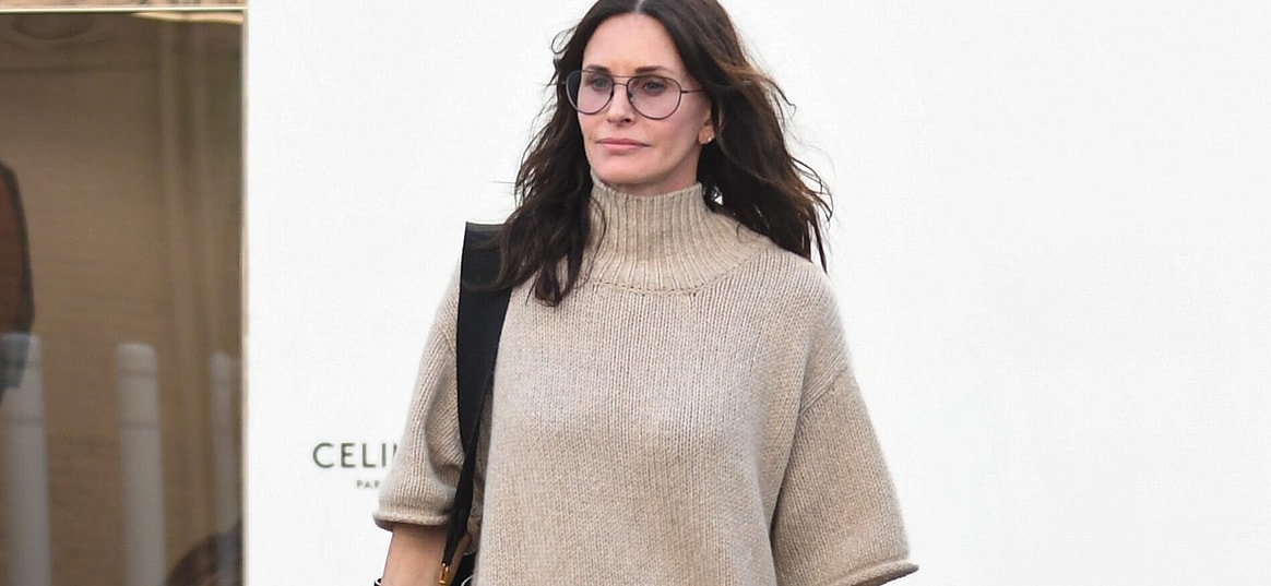 Courteney Cox is seen in Los Angeles, California.