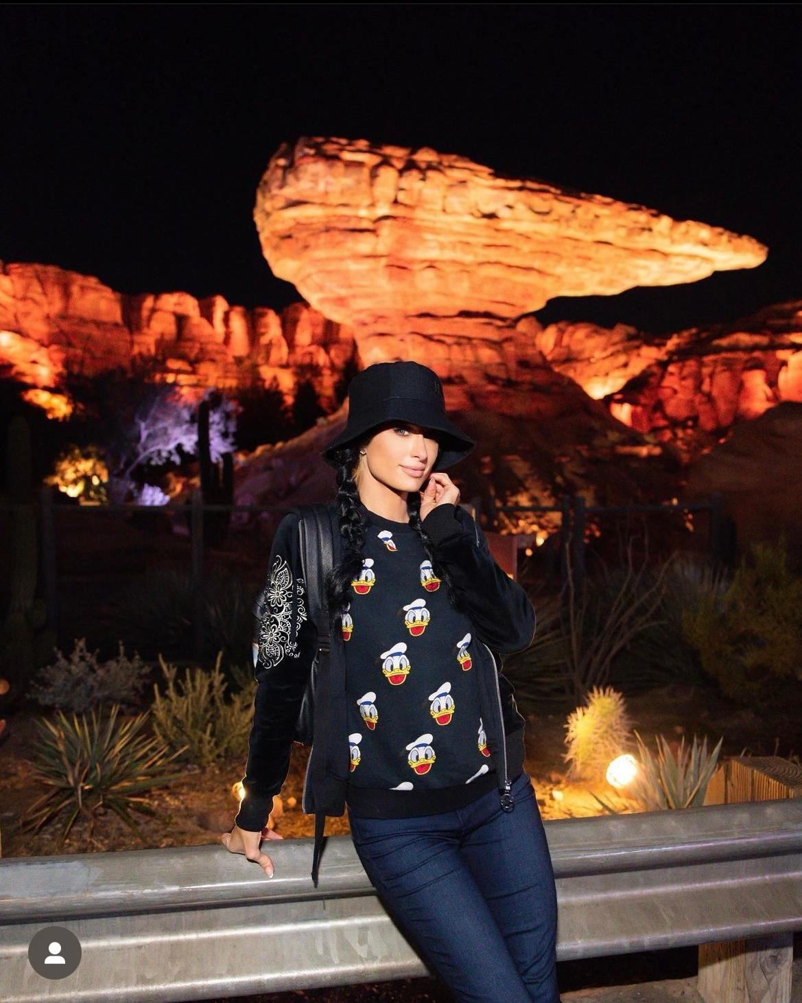 Paris Hilton visits Disneyland
