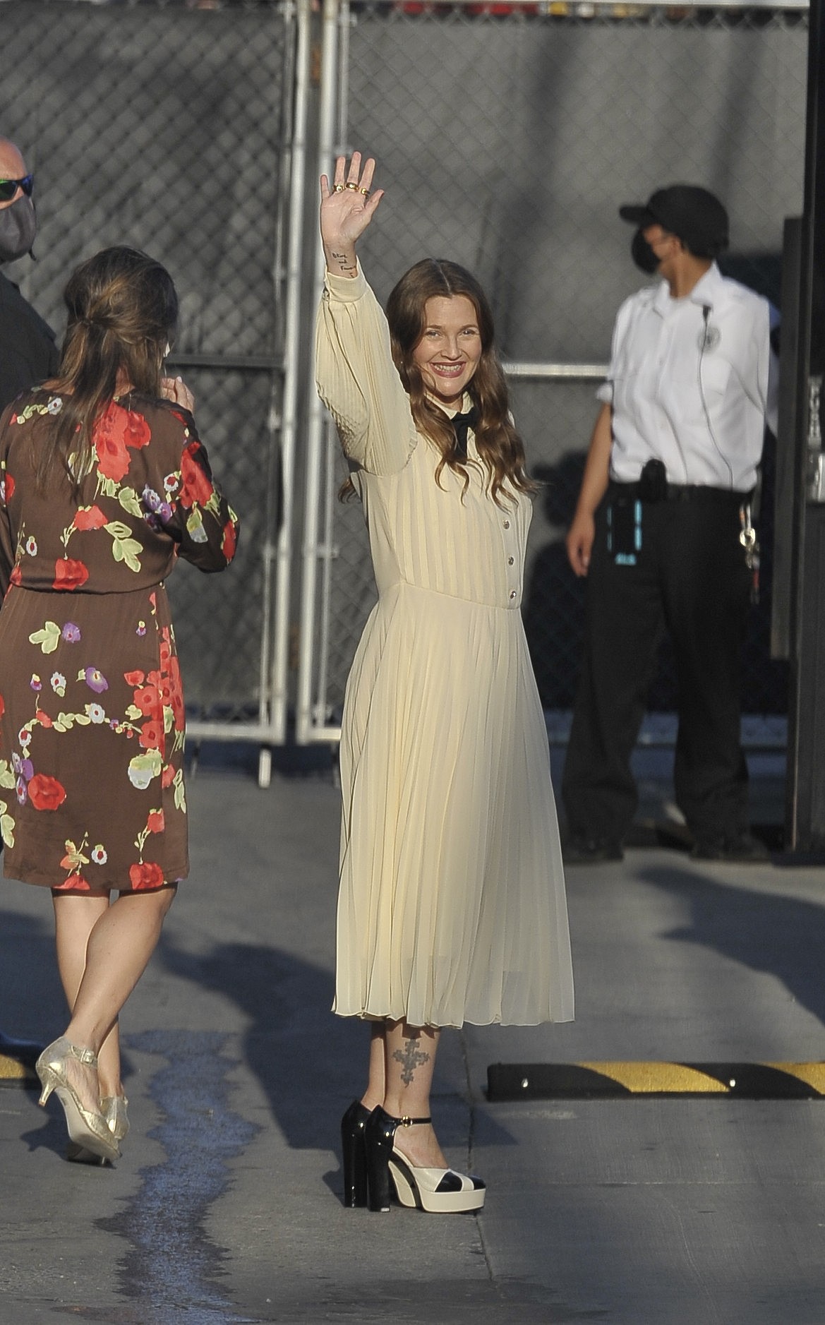 Drew Barrymore at the Jimmy Kimmel Live studios