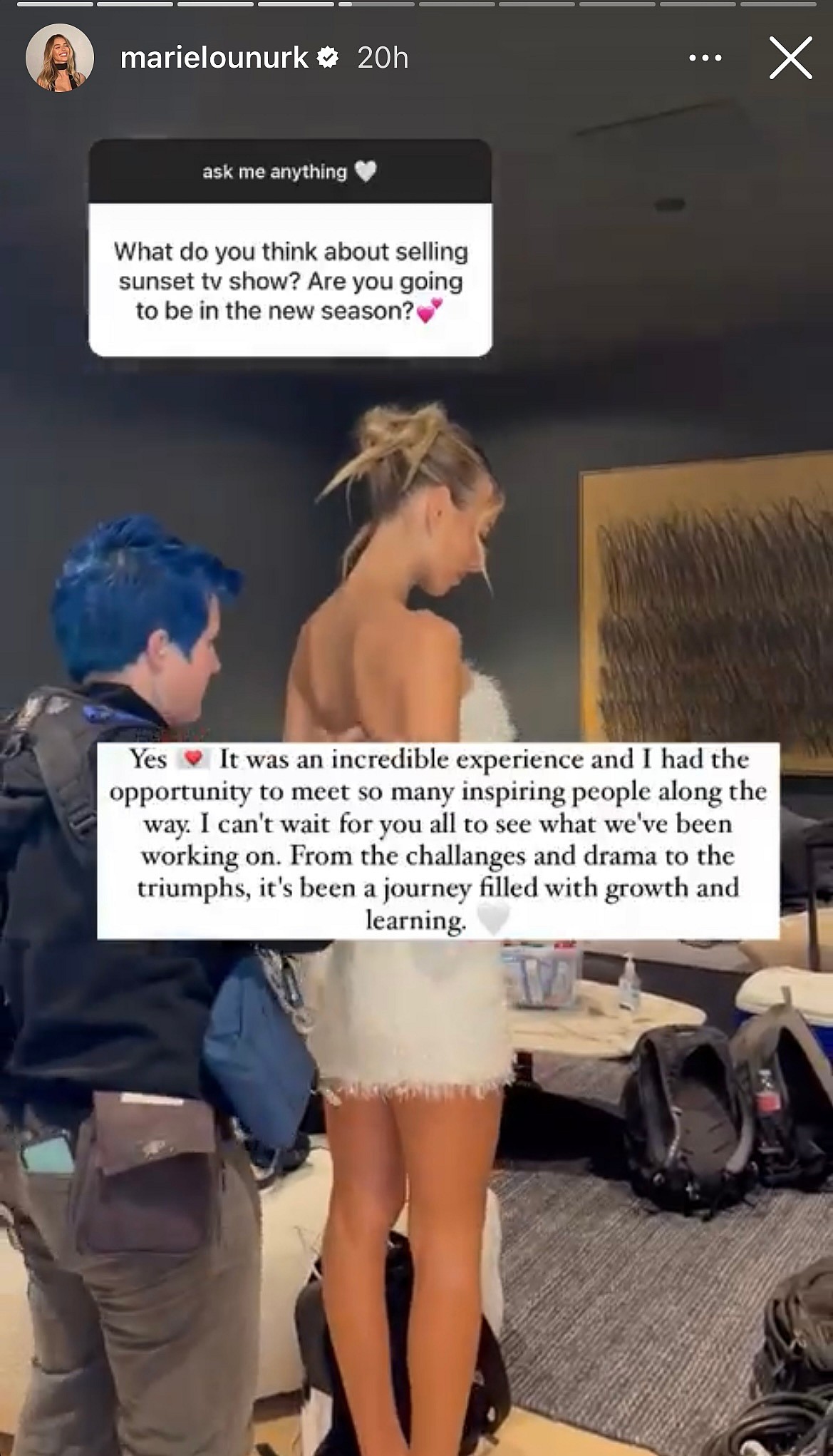 Marie-Lou Nurk talks 'Selling Sunset' on Q&A