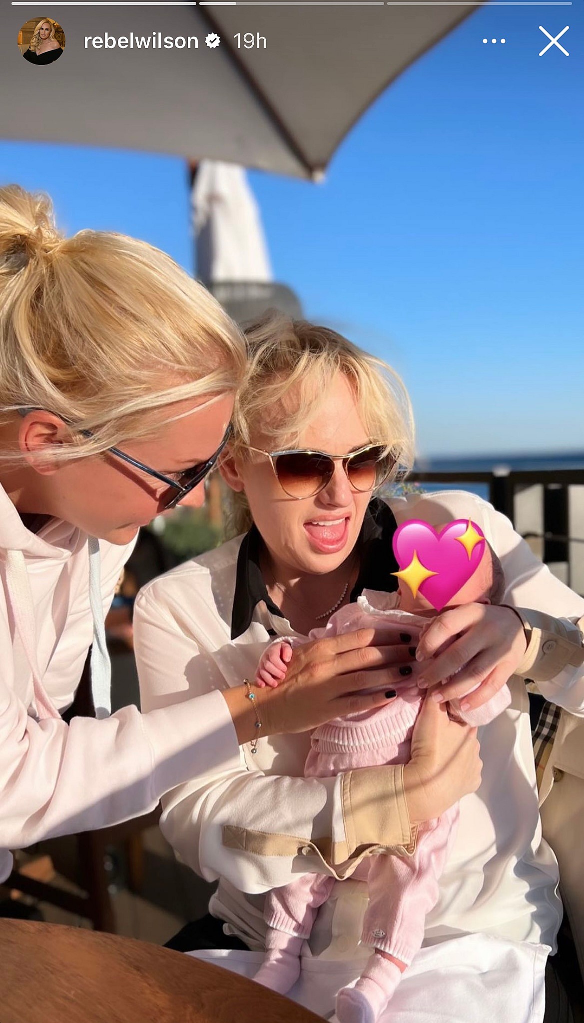 Rebel Wilson and Ramona Agruma hang out with baby Royce.