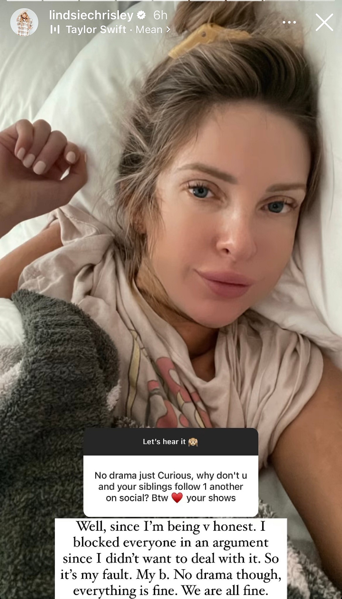 Lindsie Chrisley on why she blocked siblings