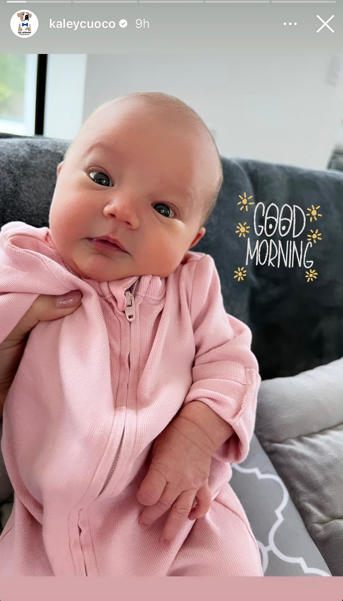 Kaley Cuoco gives glimpse at early motherhood