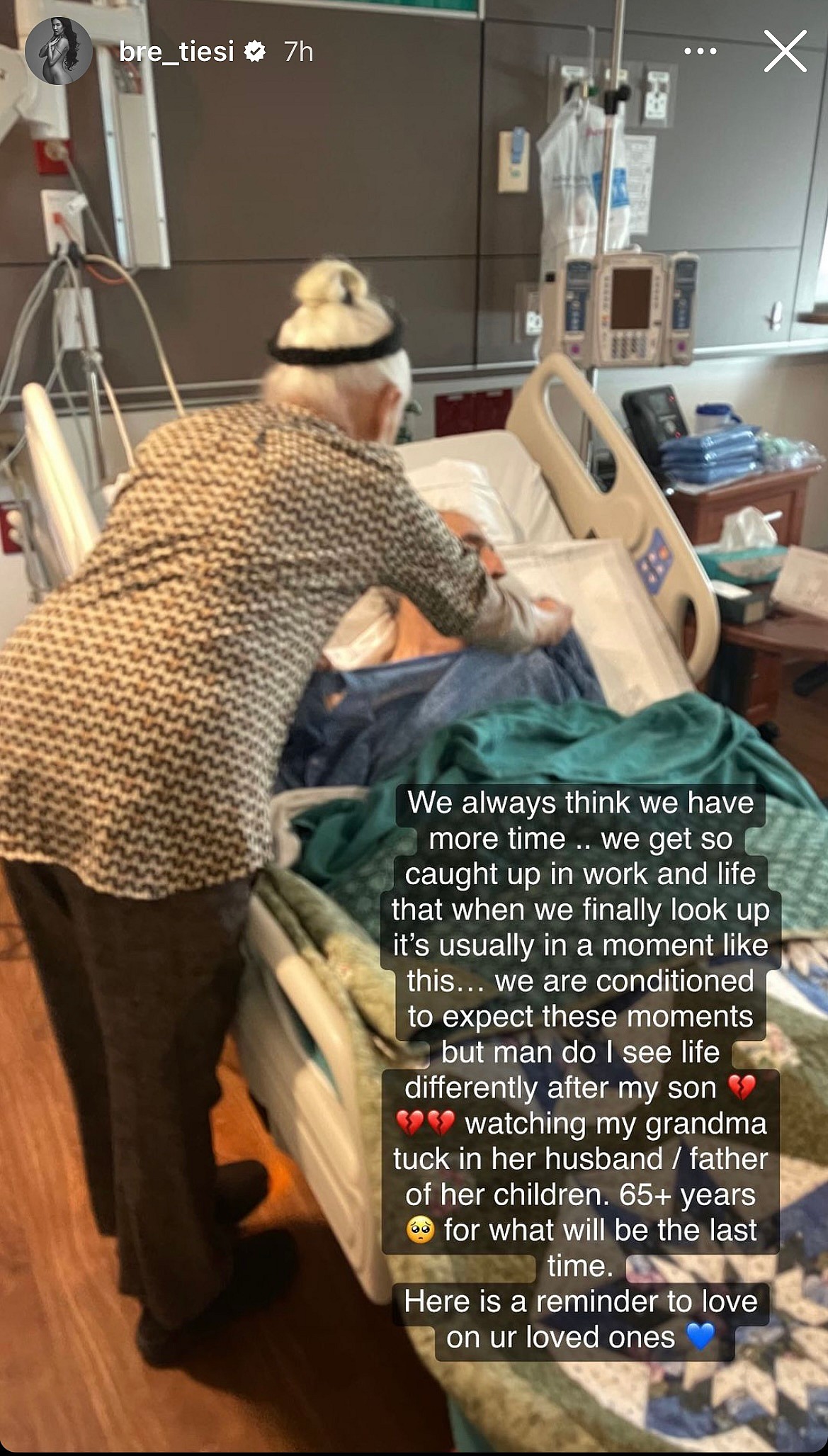 Bre Tiesi mourns her grandfather