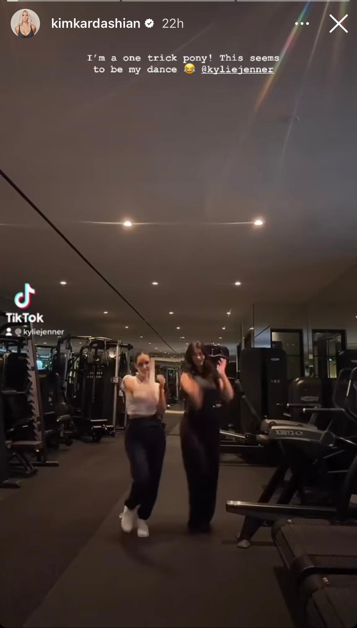 Kim Kardashian and Kylie Jenner TikTok Dance