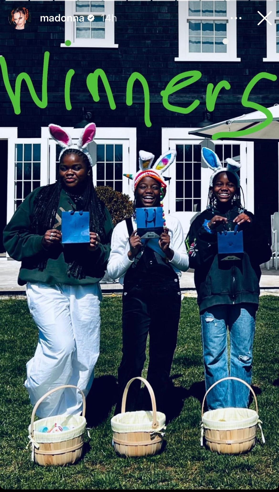 Madonna and her family celebrated Easter