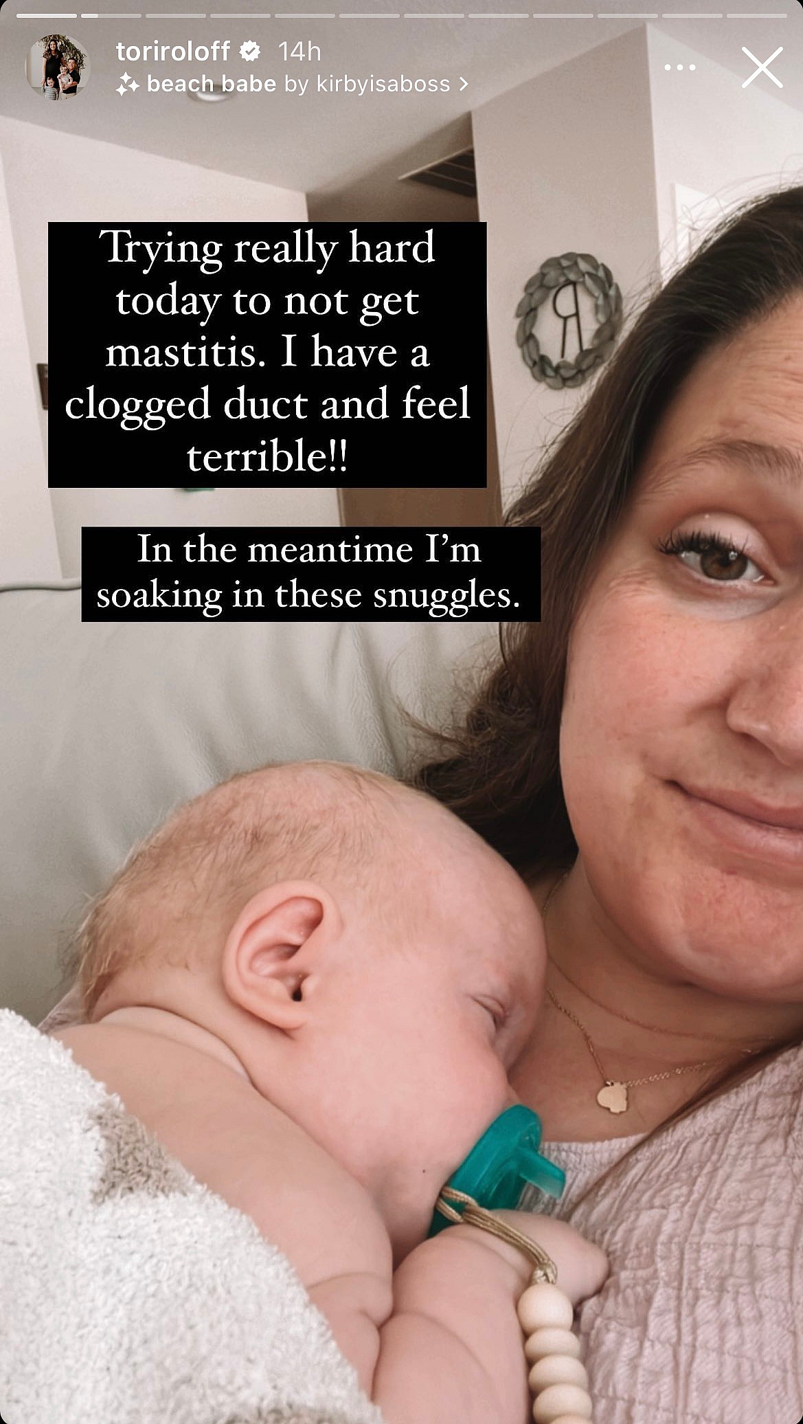 Tori Roloff's post on Instagram Story