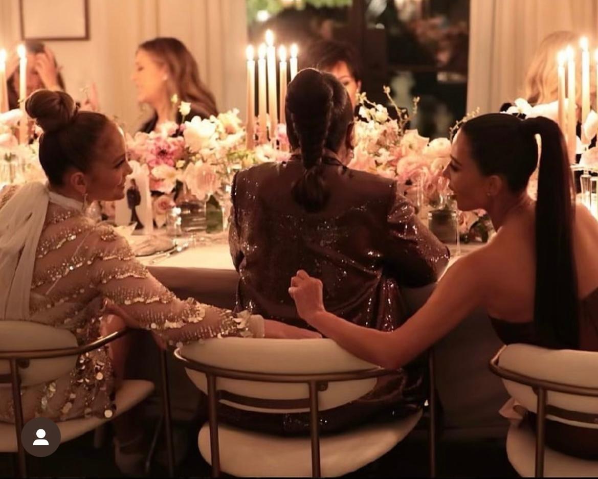 JLo, Kim Kardashian, and Oprah Winfrey at party