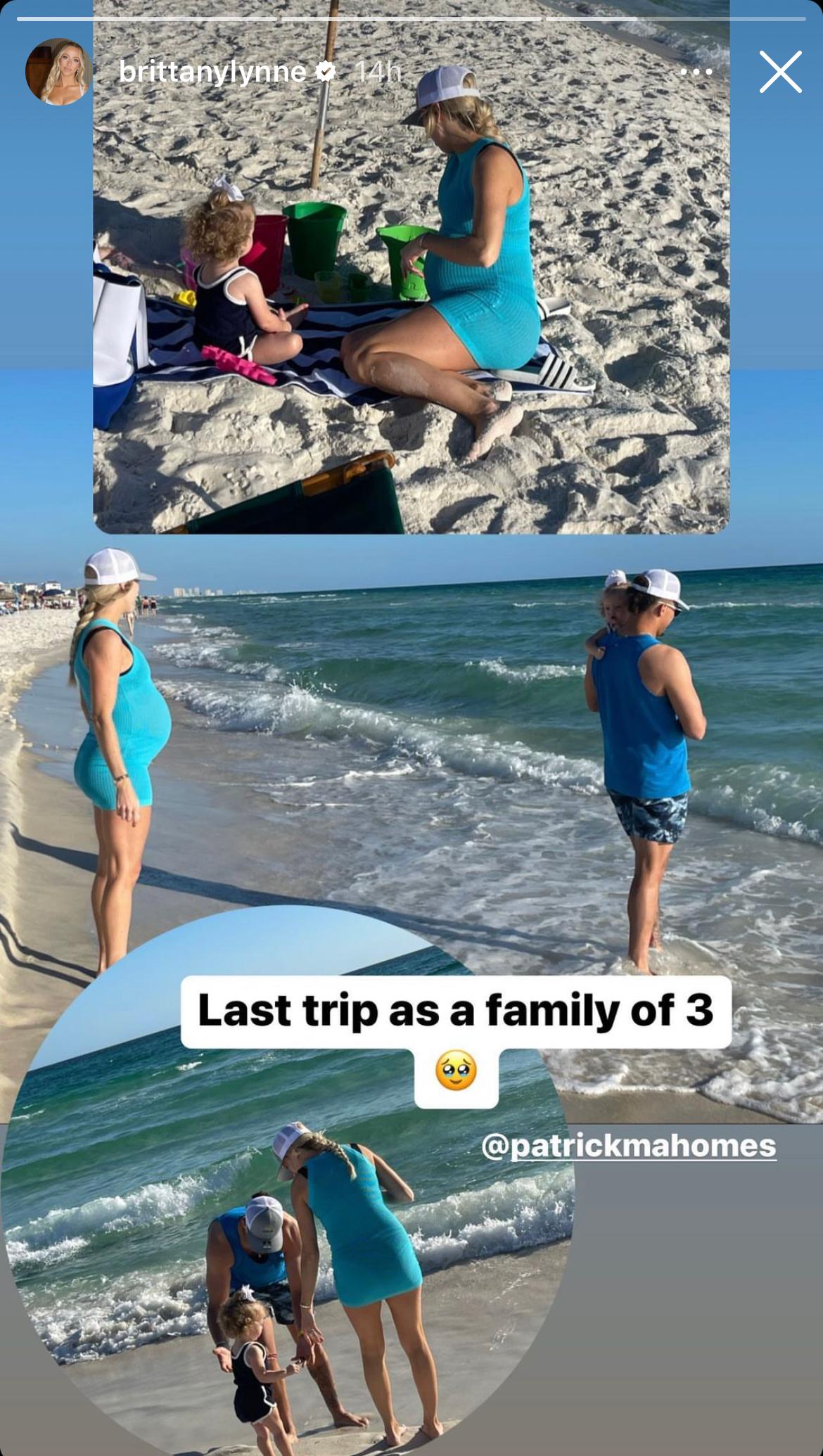 Brittany Mahomes' post on her Instagram story