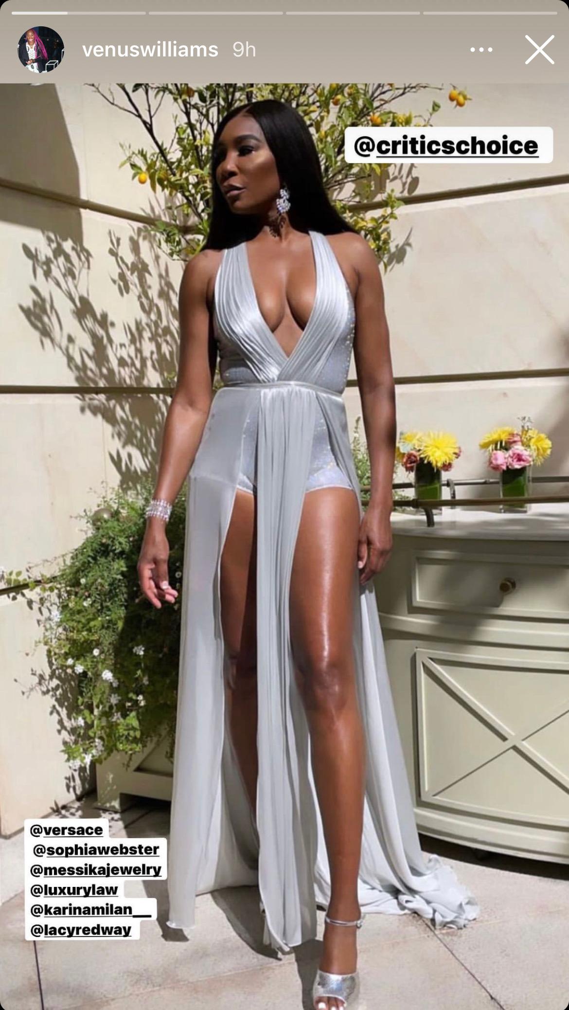 Venus Williams at the Critics Choice Awards in Los Angeles