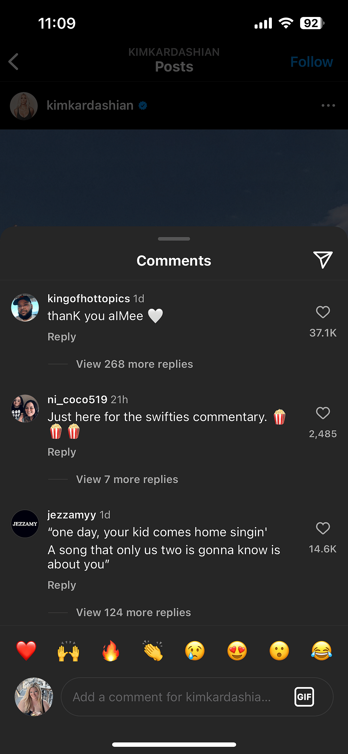 Swifties Bombard Kim Kardashian Following The Song's Release