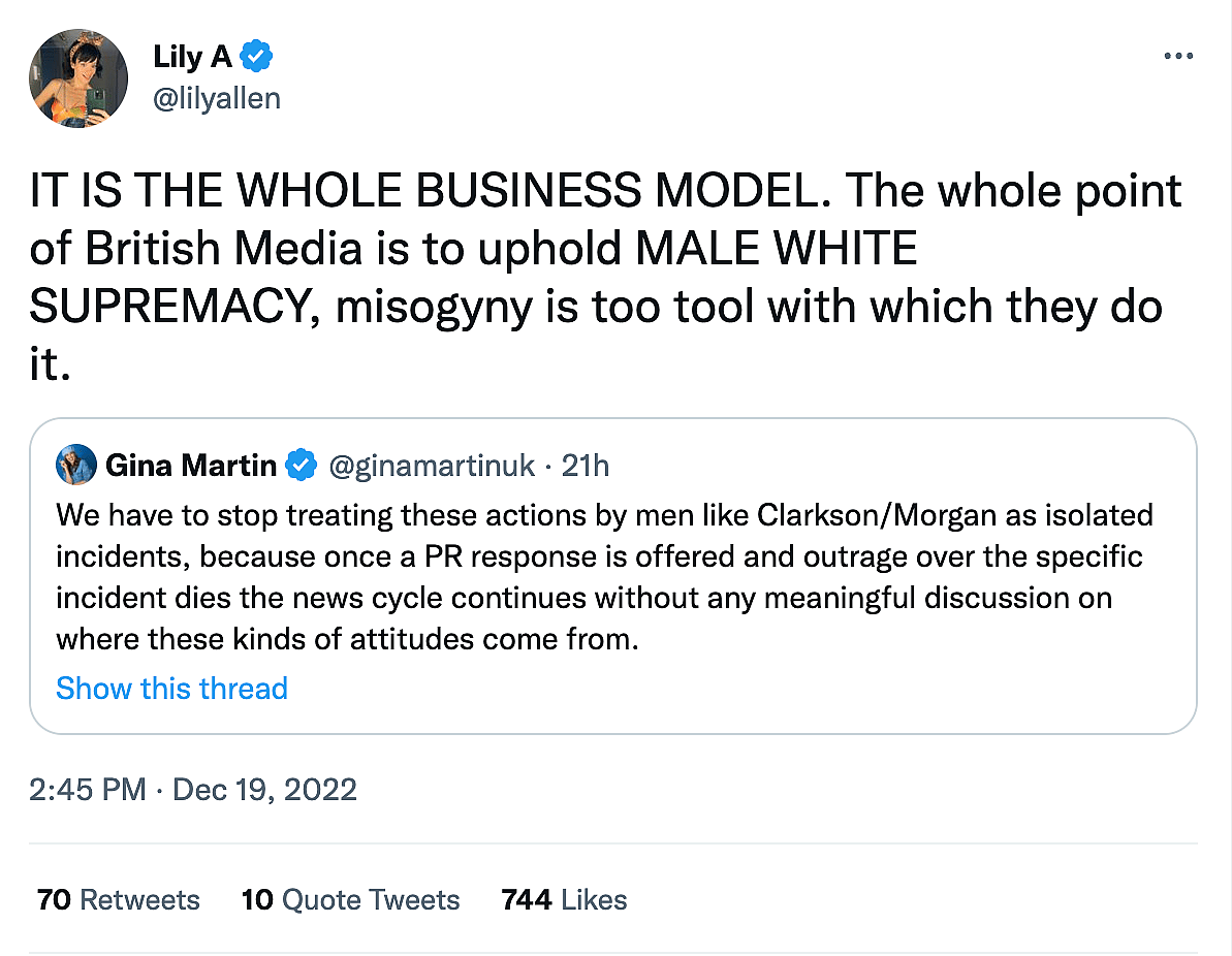 Lily Allen Wants People To Feel Bad For 'Nepotism Babies:' 'Their Parents Are Probably Narcissistic'