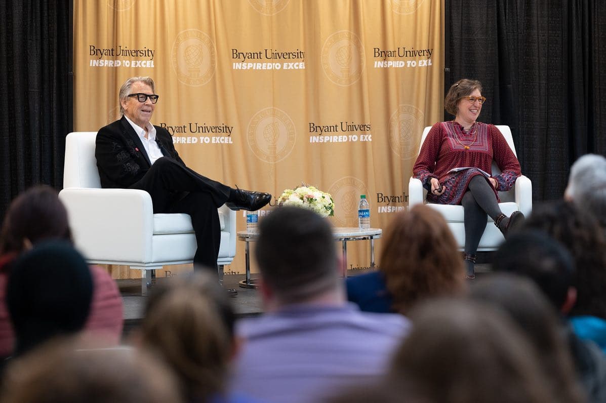Mayim Bialik and Blossom creator Don Reo