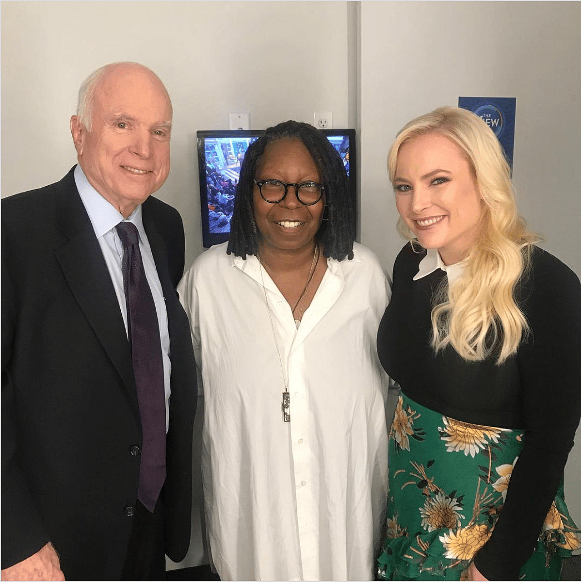 John McCain, Whoopi Goldberg & Meghan McCain at The View