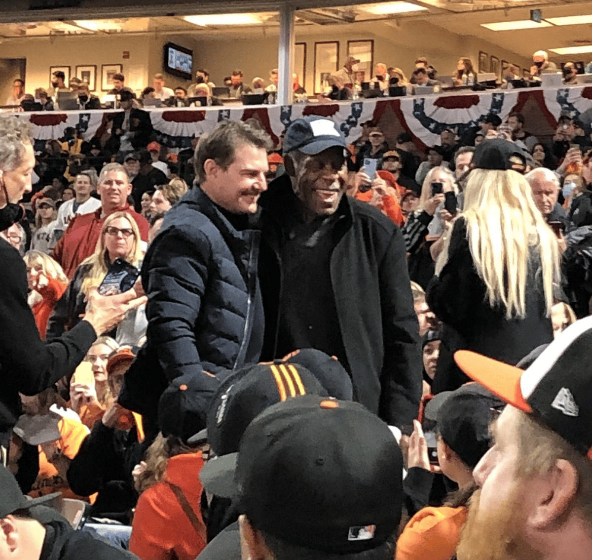 Tom Cruise Serenaded With Top Gun Music At L.A. Dodgers Playoff Game!