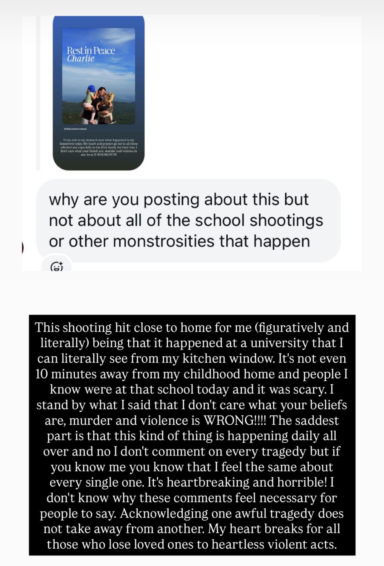 Lindsay Arnold hits back at Charlie Kirk tribute backlash