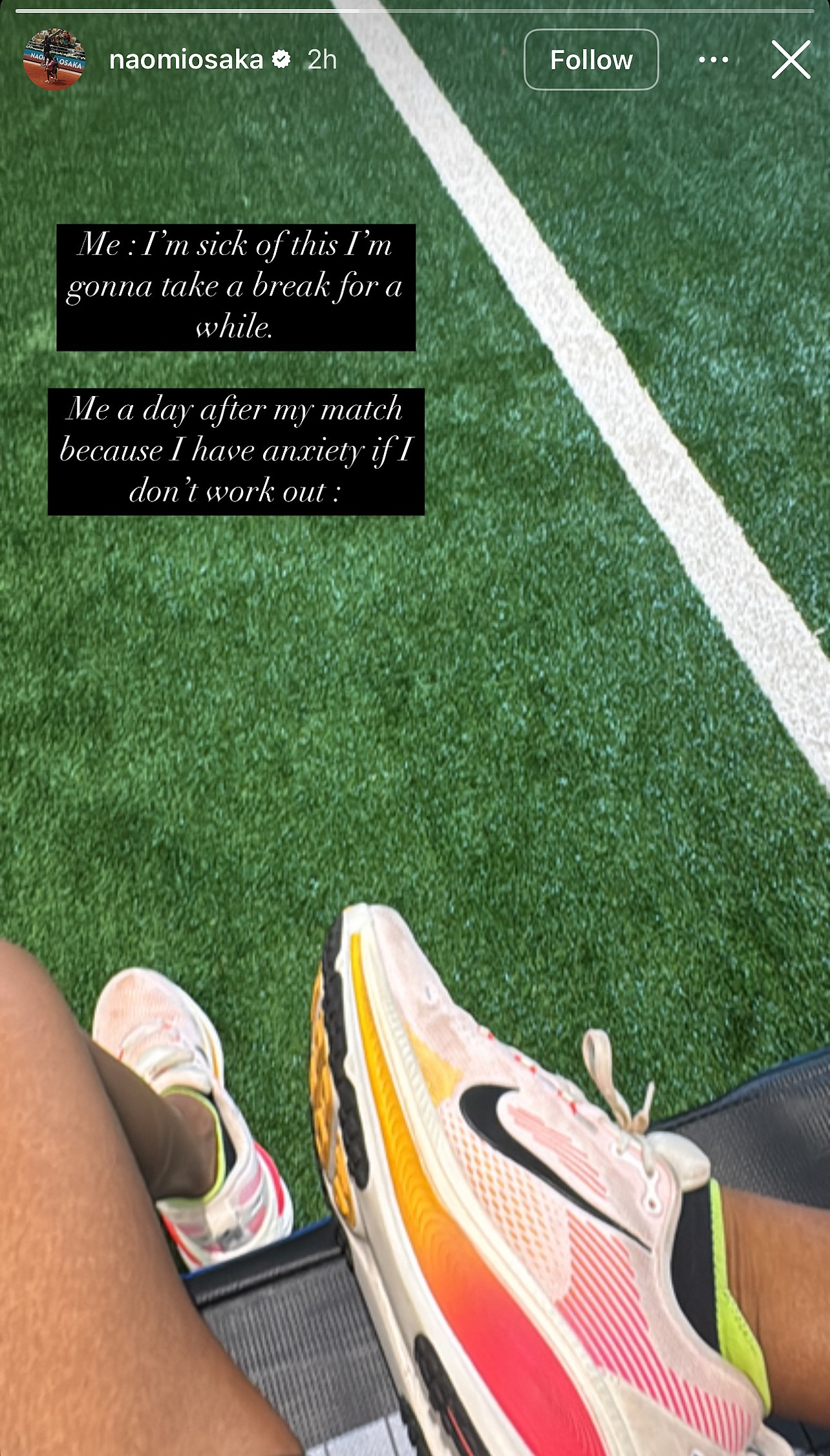 Naomi Osaka opens up about anixiety