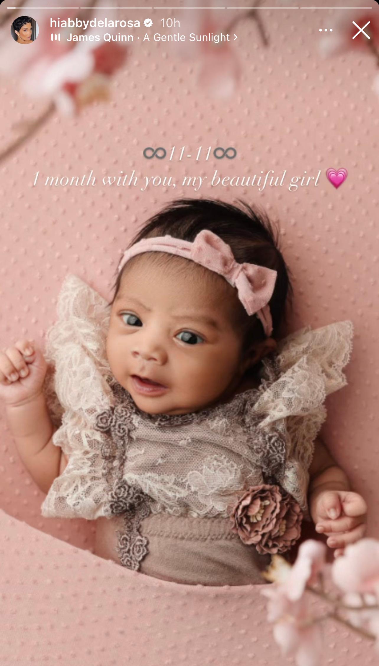 Abby De La Rosa Enjoys Sweet Family Time With Mom On Daughter's 1-Month Milestone