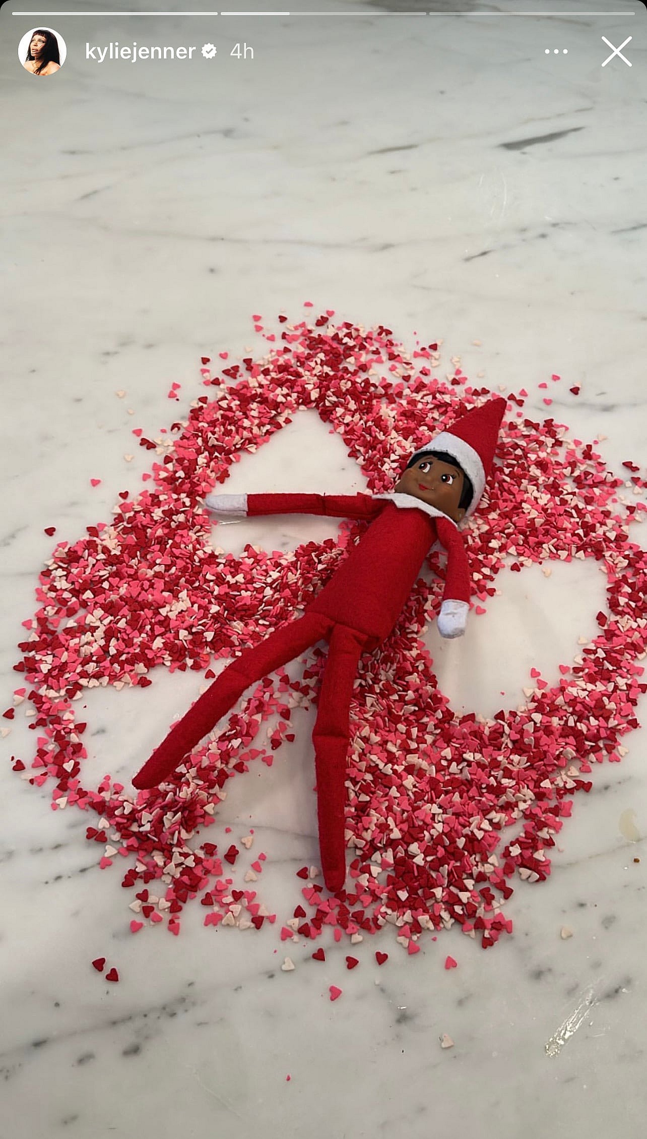 Kylie Jenner's post on her Instagram story